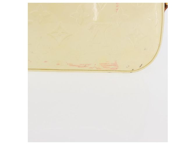 LOUIS VUITTON Borsa da Strada Malibu Monogram Vernis Perle M91507 LV Auth 142836 - vista 4