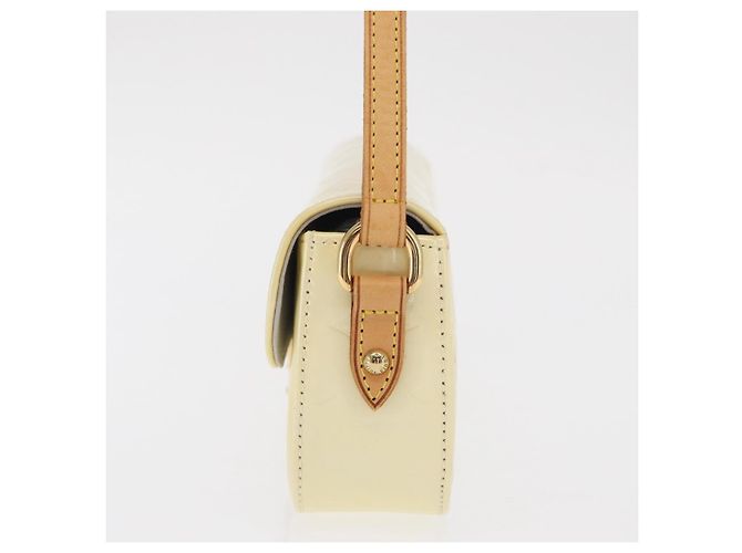 LOUIS VUITTON Borsa da Strada Malibu Monogram Vernis Perle M91507 LV Auth 142836 - vista 5