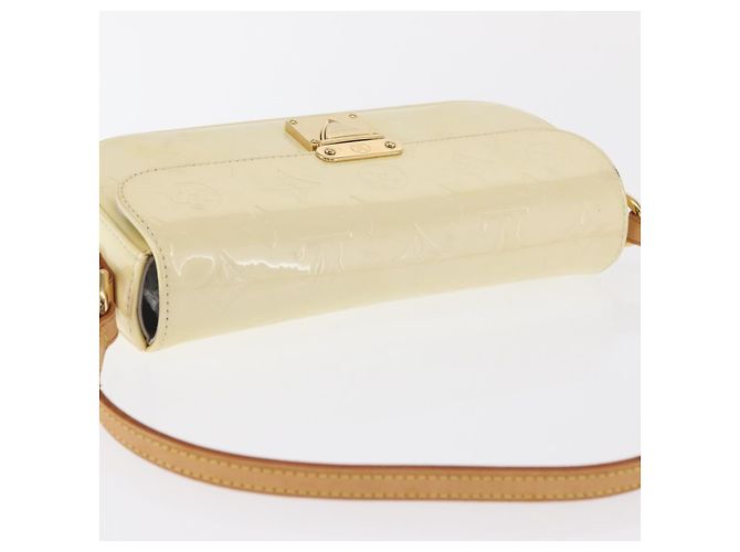 LOUIS VUITTON Borsa da Strada Malibu Monogram Vernis Perle M91507 LV Auth 142836 - vista 7