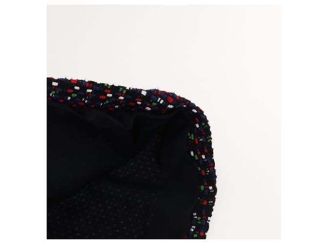 CHANEL Mono de Tweed Marino CC Auth BA2161M Azul marino - vista 6