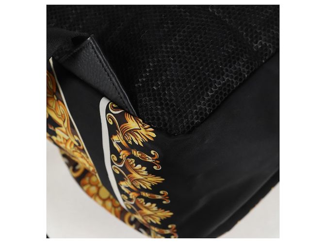 FENDI Zucca Canvas FENDACE Versace Kooperation Rucksack Schwarz Auth BA2349SAM Braun - Ansicht 18