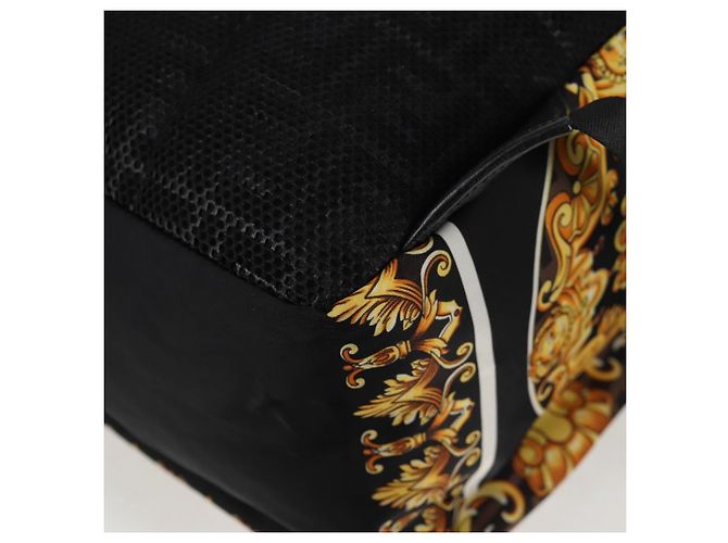 FENDI Zucca Canvas FENDACE Versace Kooperation Rucksack Schwarz Auth BA2349SAM Braun - Ansicht 19