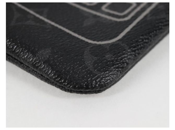 CUSTODIA PER IPHONE LOUIS VUITTON Monogram Eclipse Fragment M64433 LV Auth MX502SAM Monogramma - vista 15