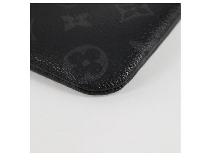 CUSTODIA PER IPHONE LOUIS VUITTON Monogram Eclipse Fragment M64433 LV Auth MX502SAM Monogramma - vista 18