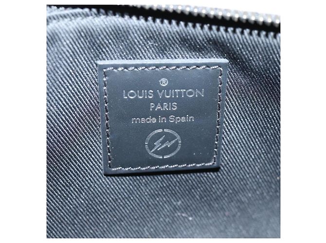 CUSTODIA PER IPHONE LOUIS VUITTON Monogram Eclipse Fragment M64433 LV Auth MX502SAM Monogramma - vista 19