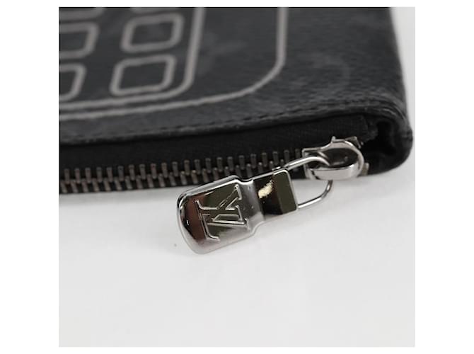 CUSTODIA PER IPHONE LOUIS VUITTON Monogram Eclipse Fragment M64433 LV Auth MX502SAM Monogramma - vista 9