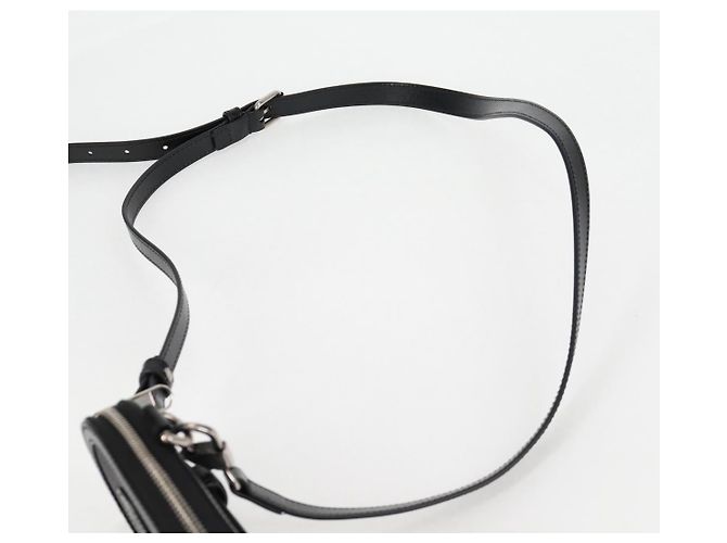 GUCCI GG Supreme Porta-telefono Borsa a Spalla PVC Nero Argento 724357 Auth sw385M - vista 14