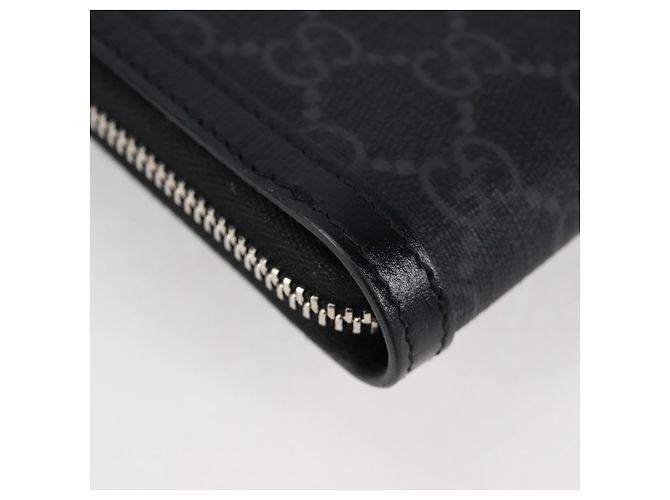 GUCCI GG Supreme Porta-telefono Borsa a Spalla PVC Nero Argento 724357 Auth sw385M - vista 17