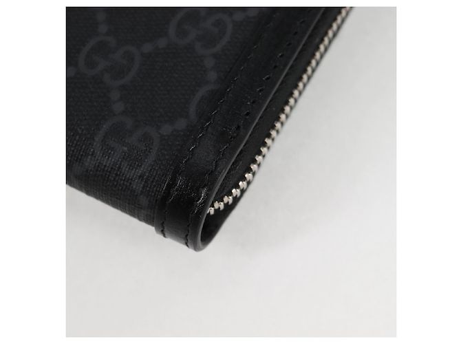 GUCCI GG Supreme Porta-telefono Borsa a Spalla PVC Nero Argento 724357 Auth sw385M - vista 18