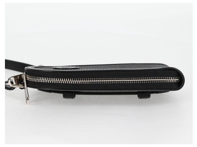 GUCCI GG Supreme Porta-telefono Borsa a Spalla PVC Nero Argento 724357 Auth sw385M - vista 3