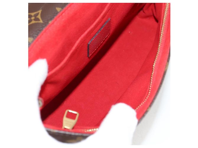 LOUIS VUITTON Borsa a Spalla Monogram Sun Placide Rossa M43713 LV Auth BA2903M Rosso Monogramma - vista 10