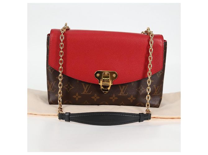 LOUIS VUITTON Borsa a Spalla Monogram Sun Placide Rossa M43713 LV Auth BA2903M Rosso Monogramma - vista 12