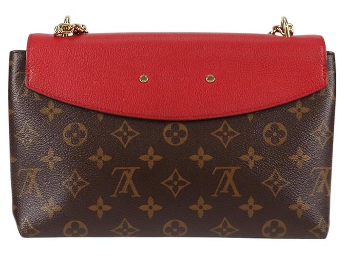 LOUIS VUITTON Borsa a Spalla Monogram Sun Placide Rossa M43713 LV Auth BA2903M Rosso Monogramma - vista 2