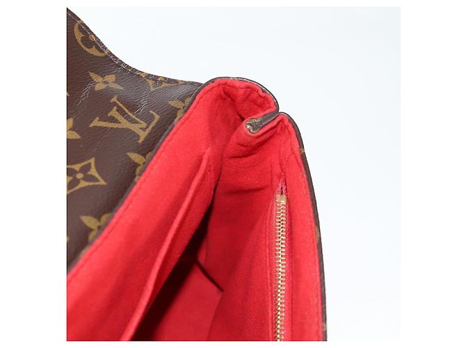 LOUIS VUITTON Borsa a Spalla Monogram Sun Placide Rossa M43713 LV Auth BA2903M Rosso Monogramma - vista 21