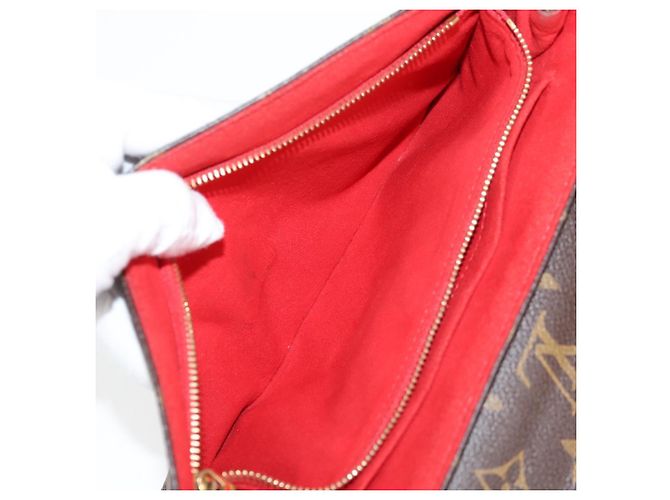 LOUIS VUITTON Borsa a Spalla Monogram Sun Placide Rossa M43713 LV Auth BA2903M Rosso Monogramma - vista 24