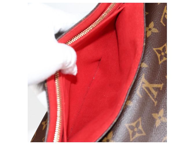 LOUIS VUITTON Borsa a Spalla Monogram Sun Placide Rossa M43713 LV Auth BA2903M Rosso Monogramma - vista 25