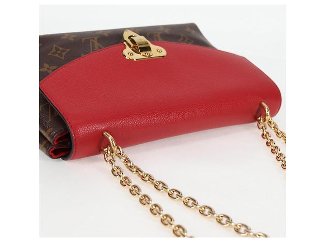 LOUIS VUITTON Borsa a Spalla Monogram Sun Placide Rossa M43713 LV Auth BA2903M Rosso Monogramma - vista 6