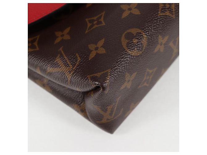 LOUIS VUITTON Borsa a Spalla Monogram Sun Placide Rossa M43713 LV Auth BA2903M Rosso Monogramma - vista 8