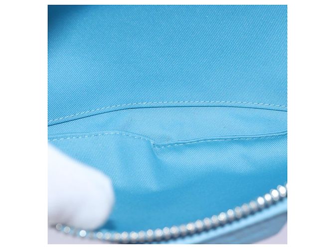 LOUIS VUITTON Borsa Maxi Bum Taurillon Monogram Azzurro Chiaro M21715 Auth 76433SM Blu chiaro - vista 10