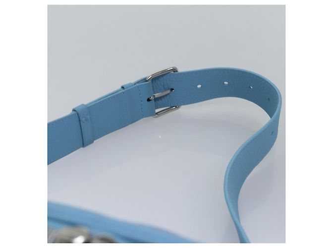LOUIS VUITTON Borsa Maxi Bum Taurillon Monogram Azzurro Chiaro M21715 Auth 76433SM Blu chiaro - vista 8