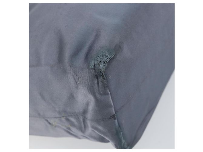Borsa Tote Prada Satin Blu Argento Auth bs33255 - vista 11