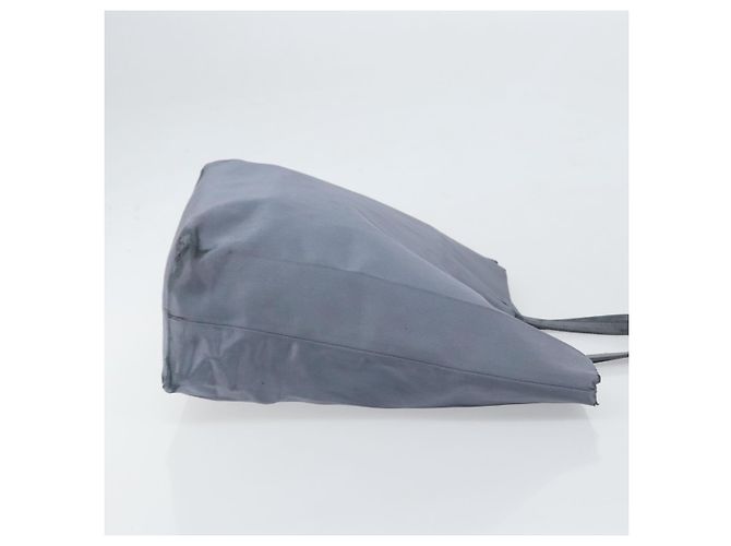 Borsa Tote Prada Satin Blu Argento Auth bs33255 - vista 4