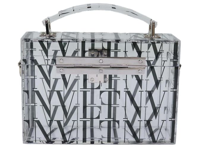 VALENTINO Borsa a mano in plastica 2 vie trasparente Auth 78373SAV - vista 2