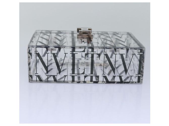 VALENTINO Borsa a mano in plastica 2 vie trasparente Auth 78373SAV - vista 5