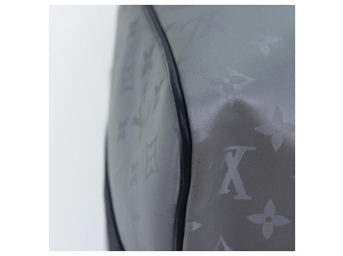 LOUIS VUITTON Monogram Satellite Keepall Bandouliere 50 M44170 LV Auth 78374SM Argento - vista 16