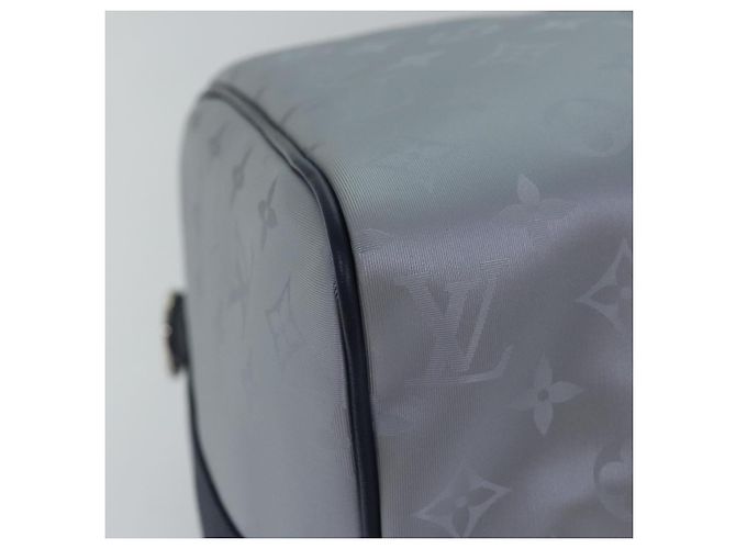 LOUIS VUITTON Monogram Satellite Keepall Bandouliere 50 M44170 LV Auth 78374SM Argento - vista 8