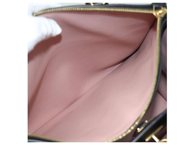 LOUIS VUITTON City Steamer PM Borsa a Mano Pelle Nera Magnolia M51590 Auth 81144V Nero - vista 25