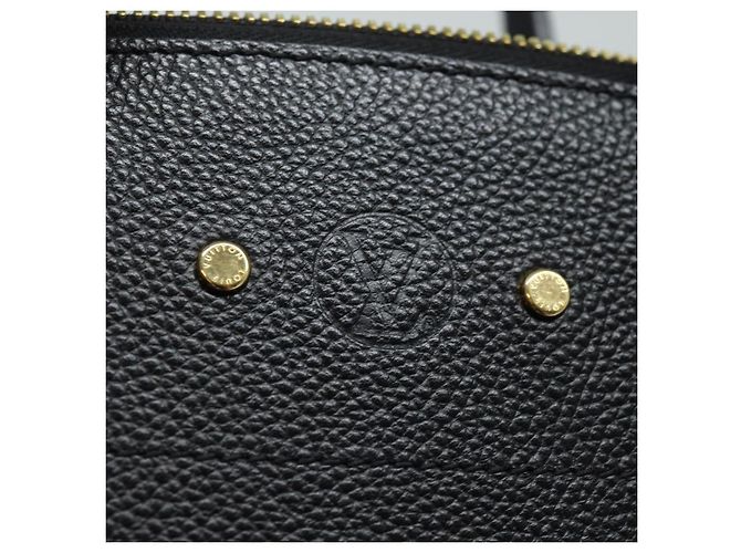 LOUIS VUITTON City Steamer PM Borsa a Mano Pelle Nera Magnolia M51590 Auth 81144V Nero - vista 3