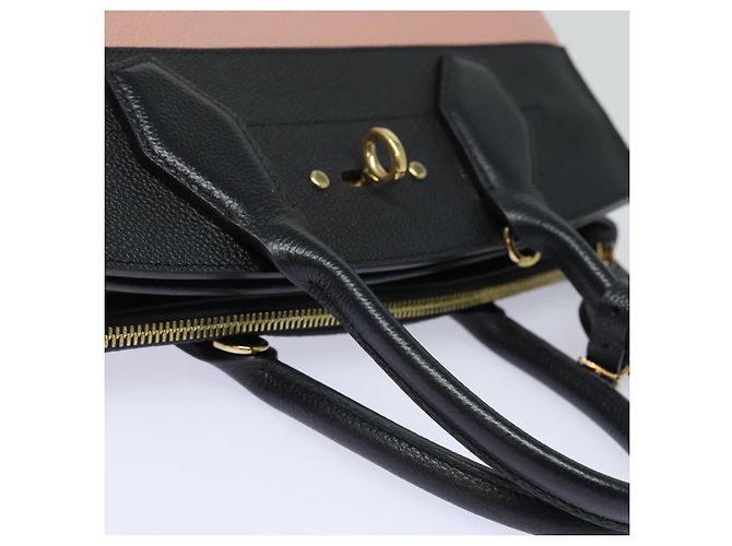 LOUIS VUITTON City Steamer PM Borsa a Mano Pelle Nera Magnolia M51590 Auth 81144V Nero - vista 8