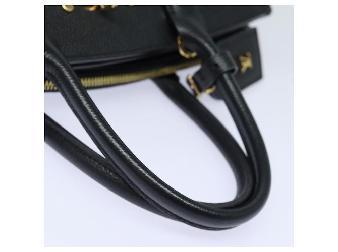 LOUIS VUITTON City Steamer PM Borsa a Mano Pelle Nera Magnolia M51590 Auth 81144V Nero - vista 9