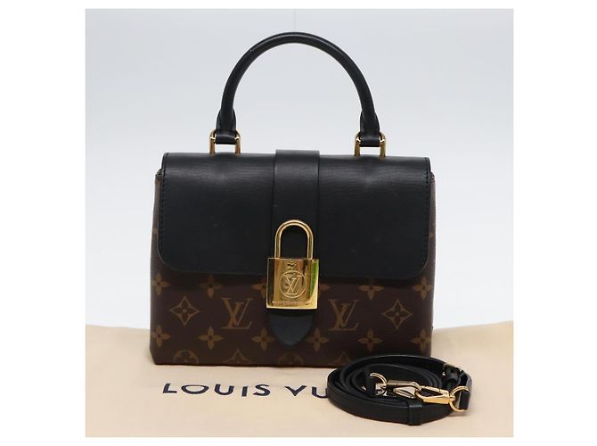 LOUIS VUITTON Bolso de Mano Monogram Rocky BB 2way Negro M44141 LV Auth 85942SAM Monograma - vista 12