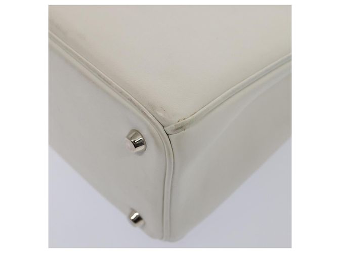 Borsa a mano in pelle Christian Dior 2way Argento Bianco Auth ep5275SAV - vista 15