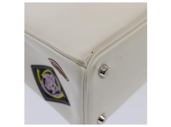Borsa a mano in pelle Christian Dior 2way Argento Bianco Auth ep5275SAV - vista 16