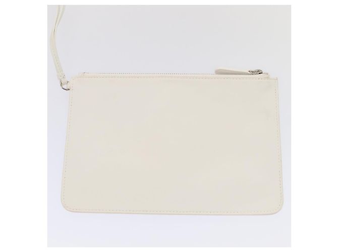 Borsa a mano in pelle Christian Dior 2way Argento Bianco Auth ep5275SAV - vista 26