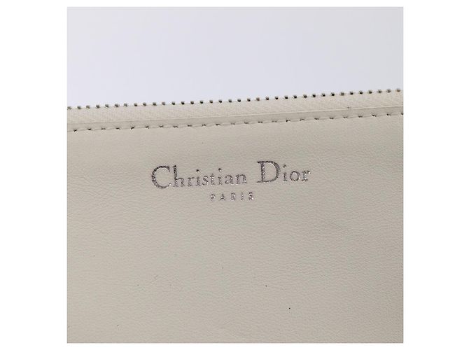 Borsa a mano in pelle Christian Dior 2way Argento Bianco Auth ep5275SAV - vista 28