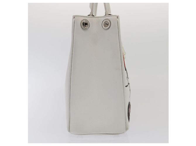 Borsa a mano in pelle Christian Dior 2way Argento Bianco Auth ep5275SAV - vista 4