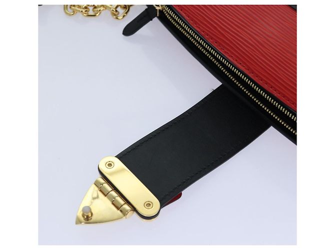 LOUIS VUITTON Epi Trunk Clutch Borsa a Spalla Rossa Nera M51697 LV Auth ar12517SM Nero Rosso - vista 10