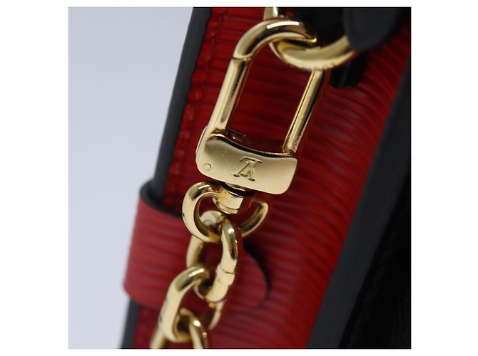 LOUIS VUITTON Epi Trunk Clutch Borsa a Spalla Rossa Nera M51697 LV Auth ar12517SM Nero Rosso - vista 18