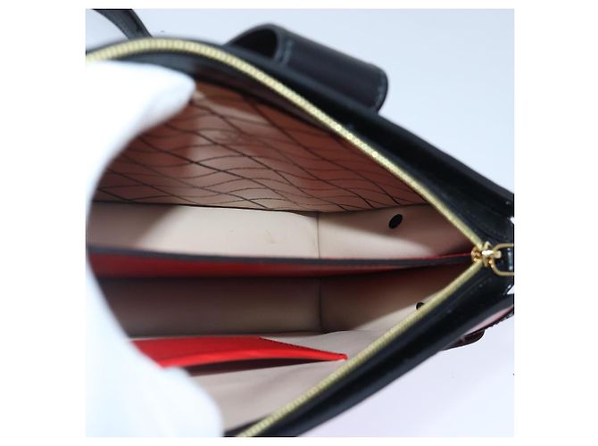 LOUIS VUITTON Epi Trunk Clutch Borsa a Spalla Rossa Nera M51697 LV Auth ar12517SM Nero Rosso - vista 19