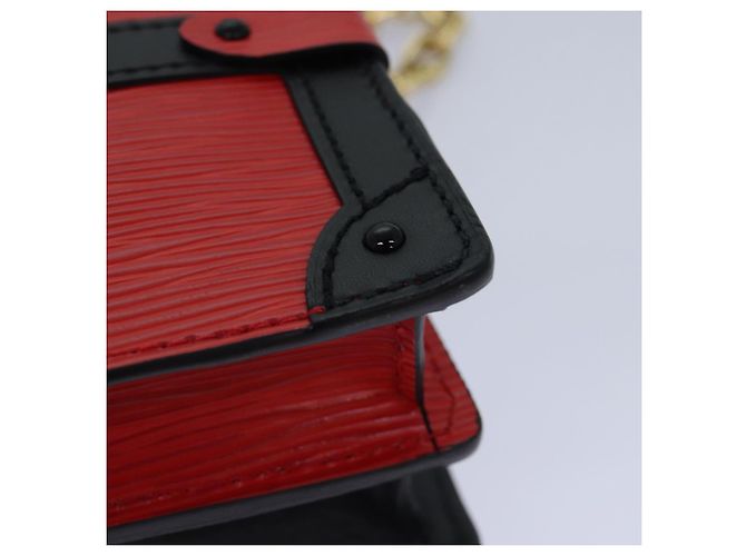 LOUIS VUITTON Epi Trunk Clutch Borsa a Spalla Rossa Nera M51697 LV Auth ar12517SM Nero Rosso - vista 8
