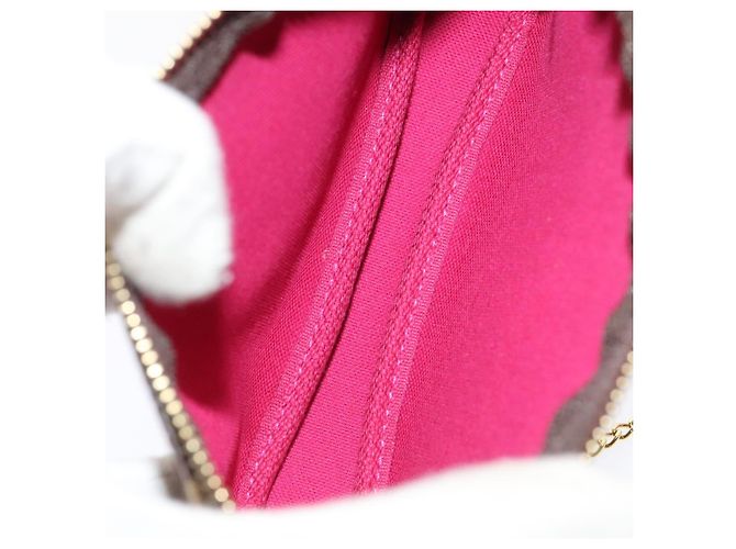 LOUIS VUITTON Monogram V línea Mini Pochette Accesorios Pouch Rosa Auth am6931SAV Monograma - vista 10