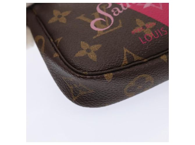LOUIS VUITTON Monogram V línea Mini Pochette Accesorios Pouch Rosa Auth am6931SAV Monograma - vista 15