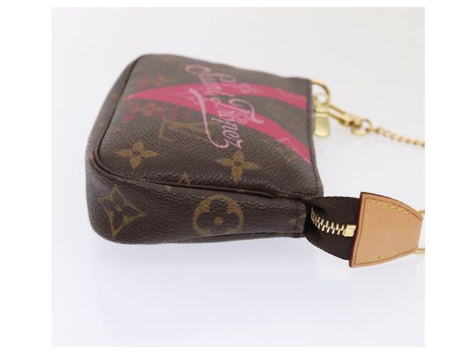 LOUIS VUITTON Monogram V línea Mini Pochette Accesorios Pouch Rosa Auth am6931SAV Monograma - vista 3