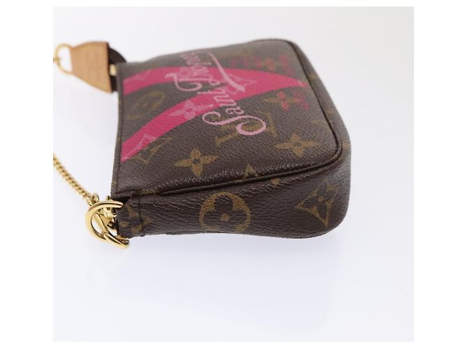 LOUIS VUITTON Monogram V línea Mini Pochette Accesorios Pouch Rosa Auth am6931SAV Monograma - vista 4