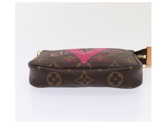 LOUIS VUITTON Monogram V línea Mini Pochette Accesorios Pouch Rosa Auth am6931SAV Monograma - vista 5