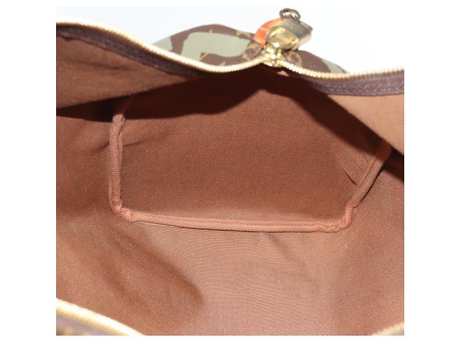 LOUIS VUITTON Monogram Graffiti Keepall 50 Borsa Boston Khaki M92196 Auth 90286SAV Cachi - vista 21